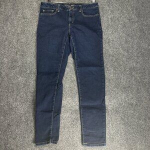 Michael Kors Jeans Womens 8 Izzy Skinny Medium  Wash Cotton Stretch Pockets